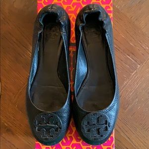 Tory Burch Black Reva Flats 6.5